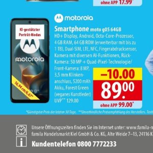 Smartphones bei Famila Nord Ost