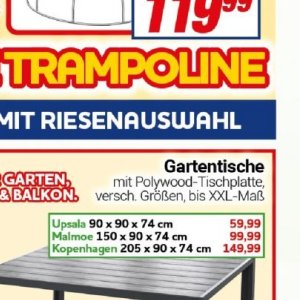 Gartentische bei Centershop