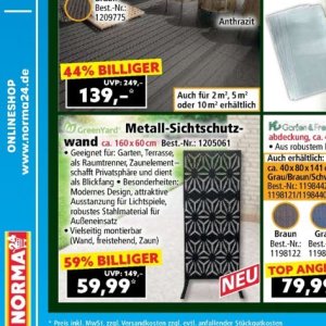 Garten bei Norma