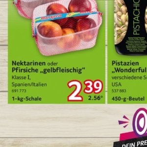 Pfirsiche bei Selgros