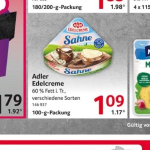 Sahne bei Selgros