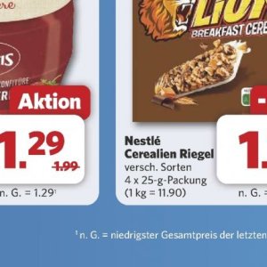 Cerealien bei Combi