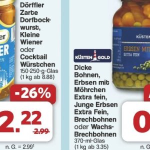 Erbsen bei Famila Nord West