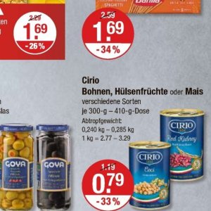 Bohnen bei V-Markt