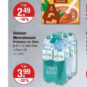 Mineralwasser bei V-Markt