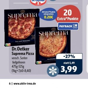 Pizza bei Aktiv Irma