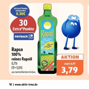 Rapsöl bei Aktiv Irma