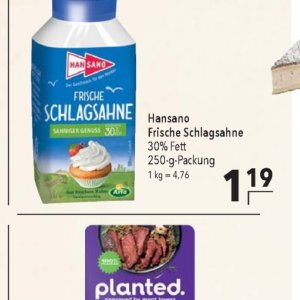 Schlagsahne bei Citti Markt