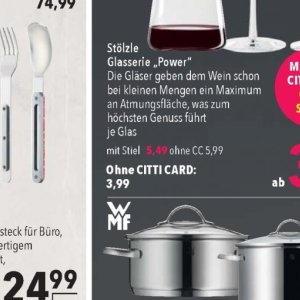 Glas bei Citti Markt