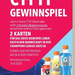 Karten bei Citti Markt