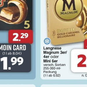 Magnum langnese bei Famila Nord West