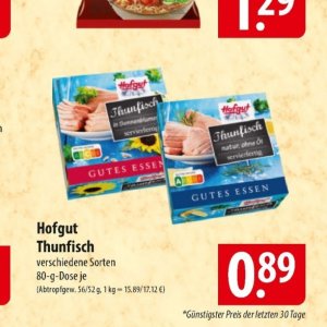 Thunfisch bei Famila Nord Ost