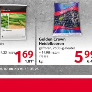 Heidelbeeren bei Selgros