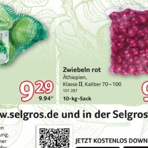 Zwiebeln bei Selgros