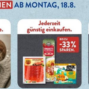 Spaghetti bei Aldi SÜD