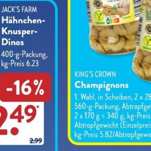 Champignons bei Aldi SÜD