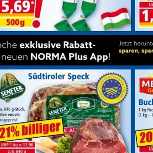 Speck bei Norma