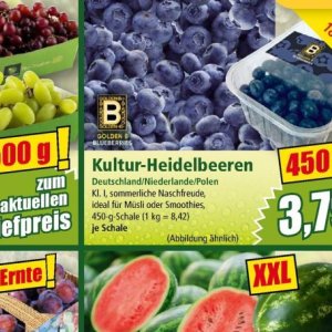 Heidelbeeren bei Norma