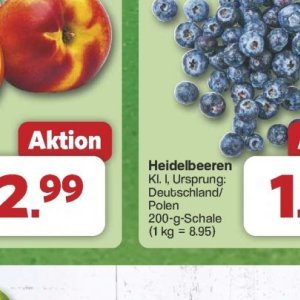 Heidelbeeren bei Famila Nord West
