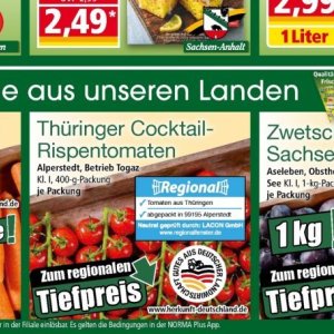 Tomaten bei Norma