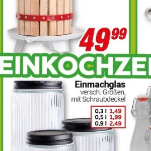 Einmachglas bei Centershop