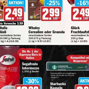 Cerealien bei Hit