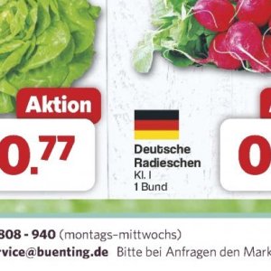 Radieschen bei Famila Nord West