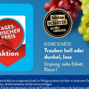 Trauben bei Aldi SÜD