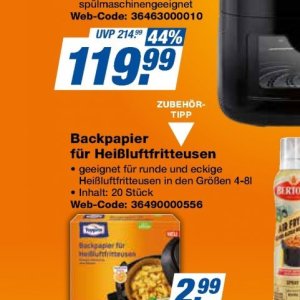 Backpapier bei Techno-Land