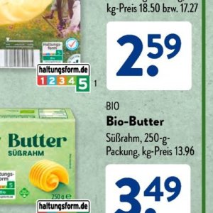 Bio-butter bei Aldi SÜD