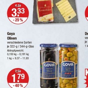 Oliven bei V-Markt