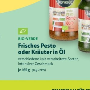 Pesto bei BioMarkt