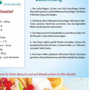 Teig bei Mix Markt
