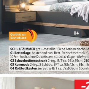 Schlafzimmer bei Sconto