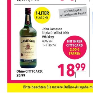 Whisky bei Citti Markt