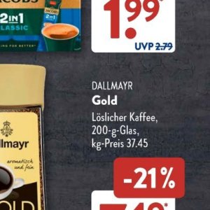 Kaffee dallmayr  bei Aldi SÜD