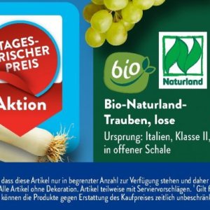 Trauben bei Aldi SÜD