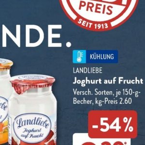 Joghurt bei Aldi SÜD