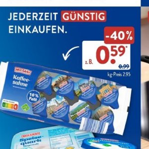 Sahne bei Aldi SÜD