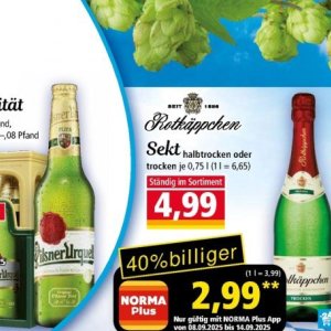 Sekt bei Norma