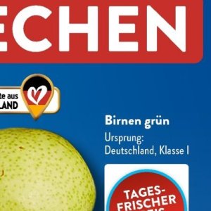 Birnen bei Aldi SÜD
