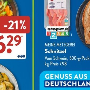 Schnitzel bei Aldi SÜD