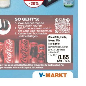 Coca-cola bei V-Markt