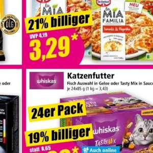 Katzenfutter whiskas  bei Norma
