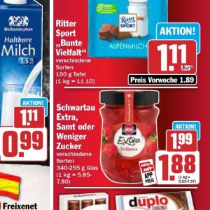 Tafel bei Hit