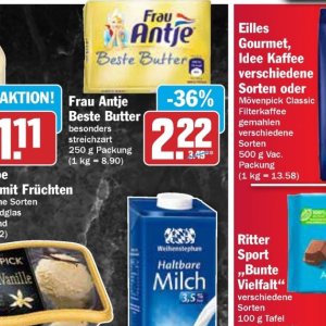 Butter bei Hit