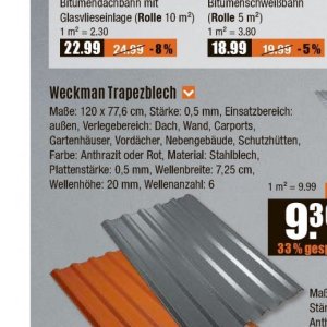 Gartenhäuser bei V-Baumarkt