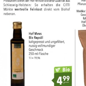 Rapsöl bei Citti Markt