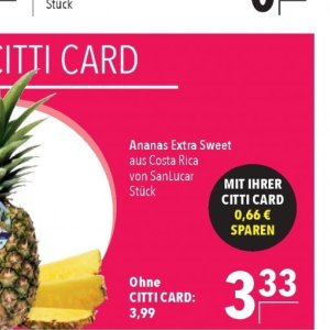 Ananas bei Citti Markt