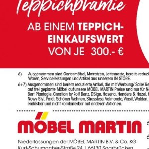 Gartenmöbel bei Möbel Martin